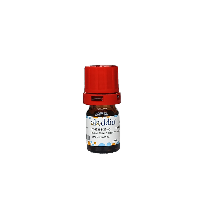 Biotin-PEG-NH2, Biotin PEG amine - ≥95%, MW 1000 Da  by Aladdin Scientific
