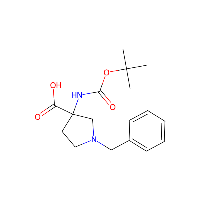 1-benzyl-3-{[(tert-butoxy)carbonyl]amino}pyrrolidine-3-carboxylic acid - ≥97% CAS No(1027511-74-5) by Aladdin Scientific