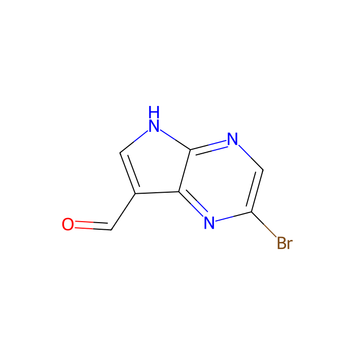 2-bromo-5H-pyrrolo[2,3-b]pyrazine-7-carbaldehyde - ≥97% CAS No(1185428-32-3) by Aladdin Scientific