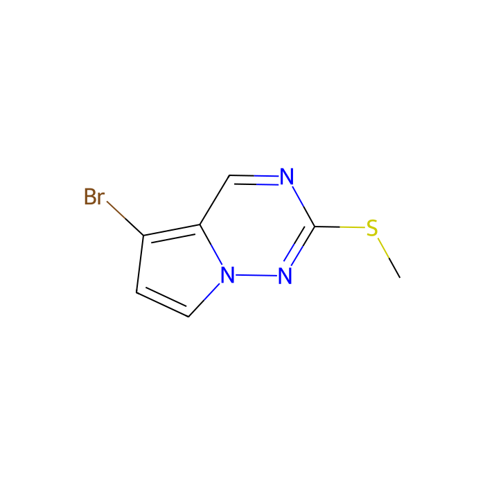 5‐bromo‐2‐(methylsulfanyl)pyrrolo[2,1‐ f][1,2,4]triazine - ≥97% CAS No(1233181-67-3) by Aladdin Scientific