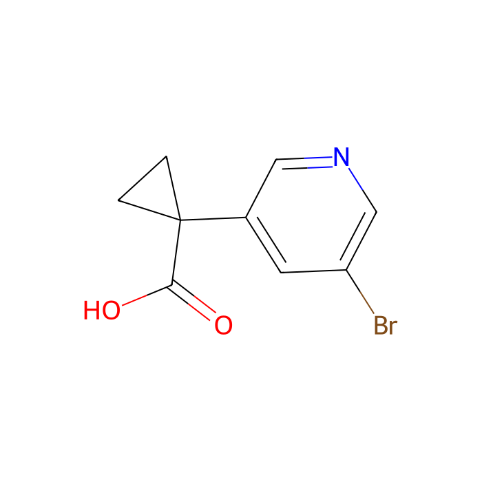 1-(5-bromopyridin-3-yl)cyclopropane-1-carboxylic acid - ≥97% CAS No(1256038-40-0) by Aladdin Scientific