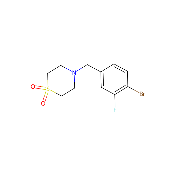 4-[(4-bromo-3-fluorophenyl)methyl]-1λ⁶-thiomorpholine-1,1-dione - ≥97% CAS No(1973485-27-6) by Aladdin Scientific
