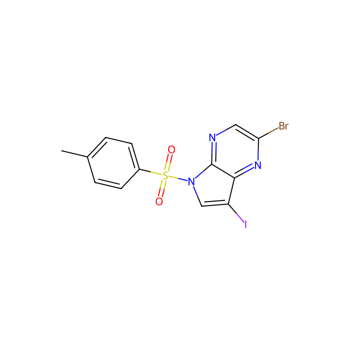2-bromo-7-iodo-5-(4-methylbenzenesulfonyl)-5H-pyrrolo[2,3-b]pyrazine - ≥97% CAS No(875781-45-6) by Aladdin Scientific