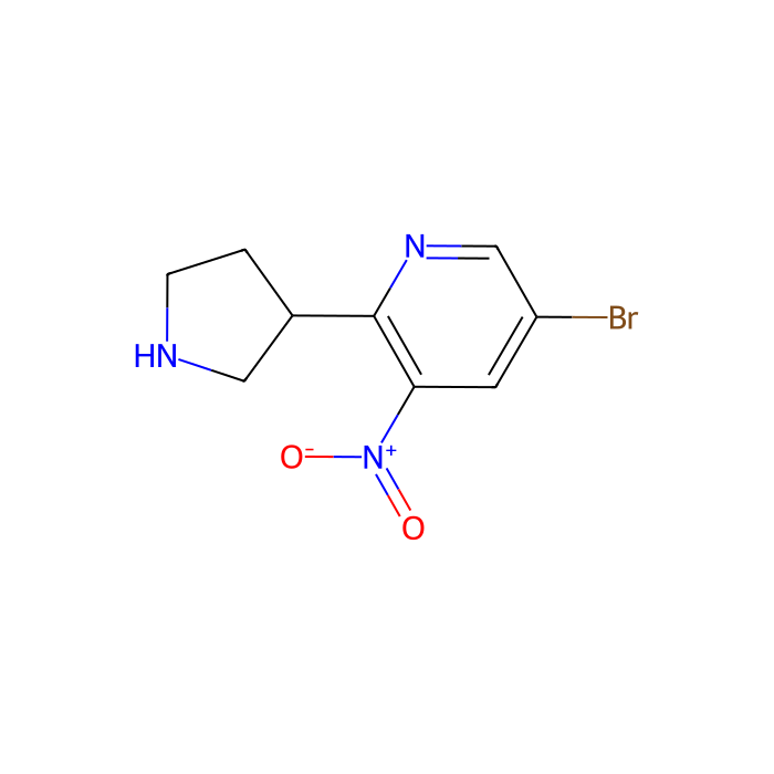 4-(5-Bromo-3-nitropyridin-2-yl)pyrrolidine - ≥98% CAS No(1020253-22-8) by Aladdin Scientific