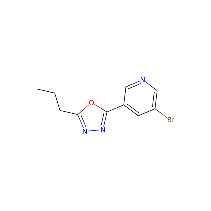 2-(5-Bromopyridin-3-yl)-5-propyl-1,3,4-oxadiazole - ≥98% CAS No(1187385-81-4) by Aladdin Scientific