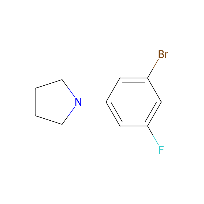 1-Bromo-3-fluoro-5-pyrrolidinobenzene - ≥98% CAS No(1199773-24-4) by Aladdin Scientific
