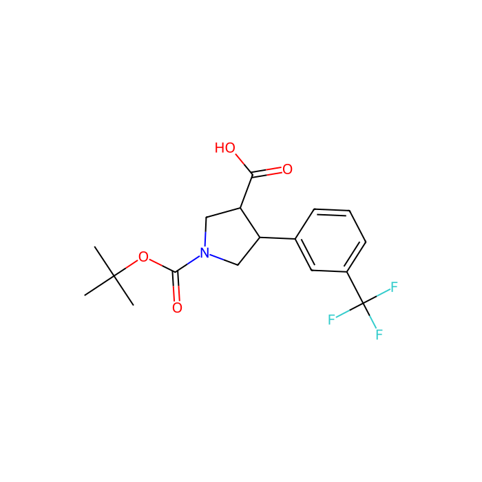 Boc-(+/-)-trans-4-(3-trifluoromethyl-phenyl)-pyrrolidine-3-carboxylic acid - ≥95% CAS No(169248-97-9) by Aladdin Scientific
