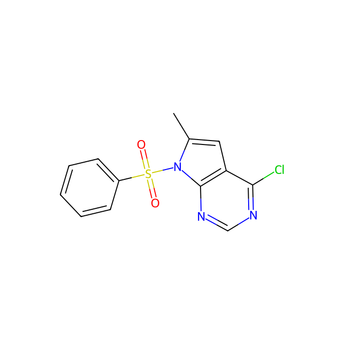 7-Benzenesulfonyl-4-chloro-6-methyl-7h-pyrrolo[2,3-d]pyrimidine - ≥95% CAS No(252723-16-3) by Aladdin Scientific