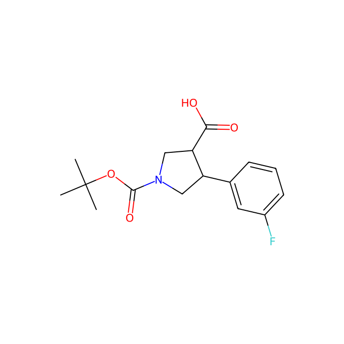 Boc-(+/-)-trans-4-(3-fluoro-phenyl)-pyrrolidine-3-carboxylic acid - ≥95% CAS No(301226-53-9) by Aladdin Scientific