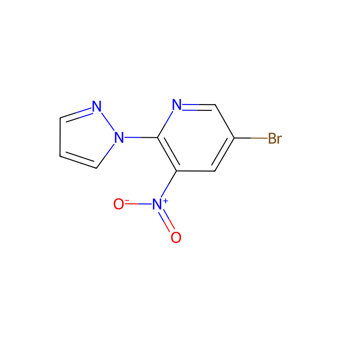 5-Bromo-3-nitro-2-(1H-pyrazol-1-yl)pyridine - ≥95% CAS No(446284-40-8) by Aladdin Scientific
