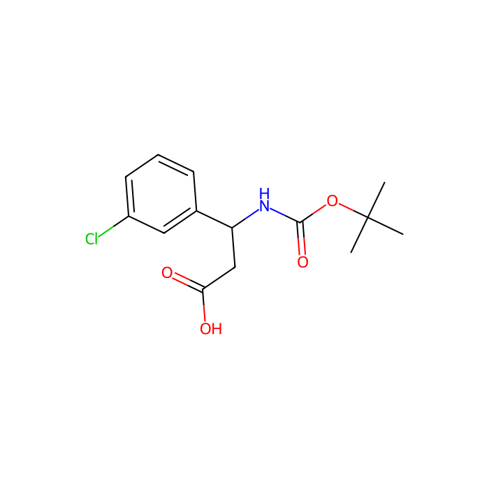 Boc-(R)-3-amino-3-(3-chlorophenyl)propionic acid - ≥95% CAS No(500789-06-0) by Aladdin Scientific