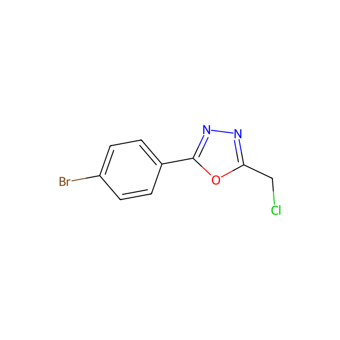 2-(4-Bromophenyl)-5-(chloromethyl)-1,3,4-oxadiazole - ≥98% CAS No(568544-04-7) by Aladdin Scientific