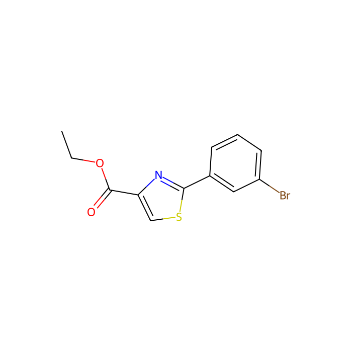 2-(3-Bromo-phenyl)-thiazole-4-carboxylic acid ethyl ester - ≥98% CAS No(786654-97-5) by Aladdin Scientific
