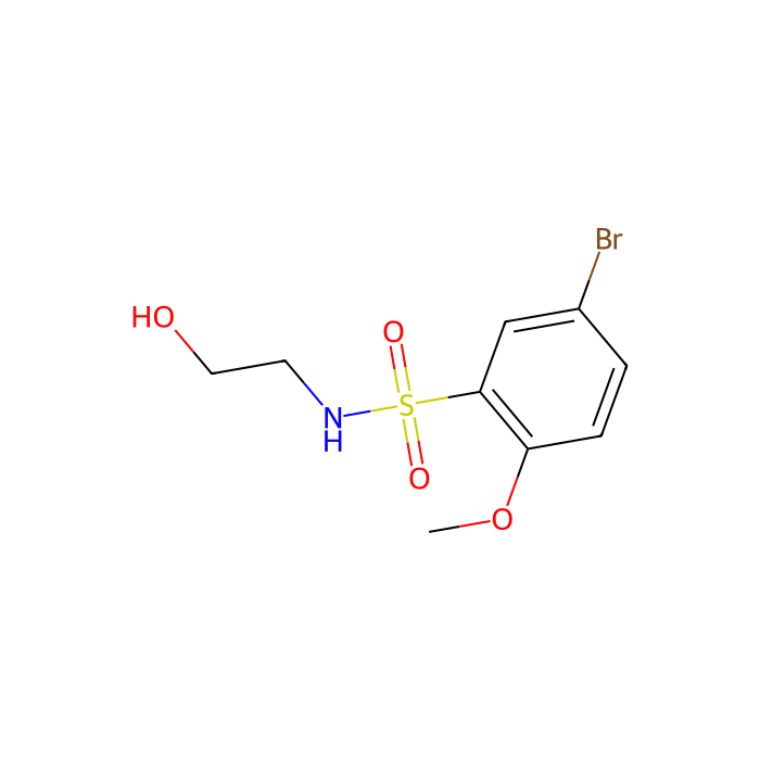 5-Bromo-N-(2-hydroxyethyl)-2-methoxybenzenesulfonamide - ≥95% CAS No(871269-14-6) by Aladdin Scientific