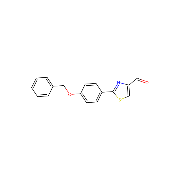 2-(4-Benzyloxy-phenyl)-thiazole-4-carbaldehyde - ≥95% CAS No(885278-93-3) by Aladdin Scientific