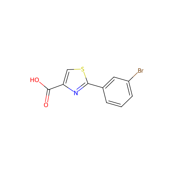 2-(3-Bromophenyl)-1,3-thiazole-4-carboxylic acid - ≥95% CAS No(886369-02-4) by Aladdin Scientific