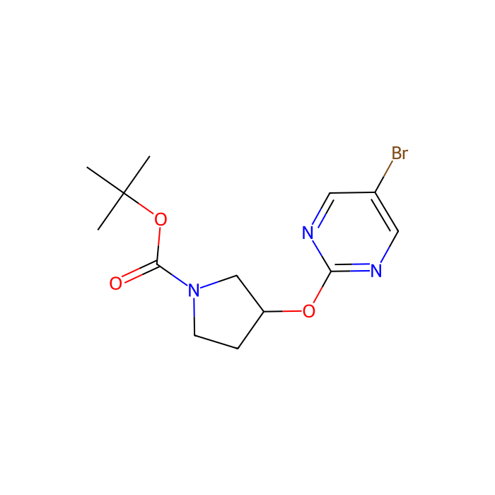 5-Bromo-2-(N-BOC-pyrrolidin-3-yloxy)pyrimidine - ≥96% CAS No(914347-79-8) by Aladdin Scientific