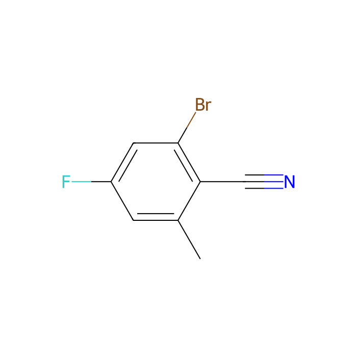 2-Bromo-4-fluoro-6-methylbenzonitrile - ≥98% CAS No(916792-09-1) by Aladdin Scientific