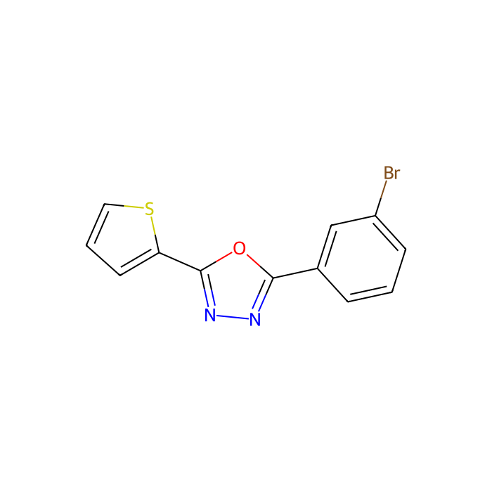 2-(3-bromophenyl)-5-(thiophen-2-yl)-1,3,4-oxadiazole - ≥98% CAS No(957065-93-9) by Aladdin Scientific
