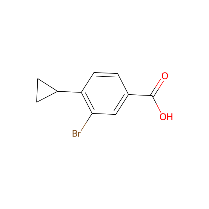 3-Bromo-4-cyclopropylbenzoic acid - ≥98% CAS No(1131622-50-8) by Aladdin Scientific