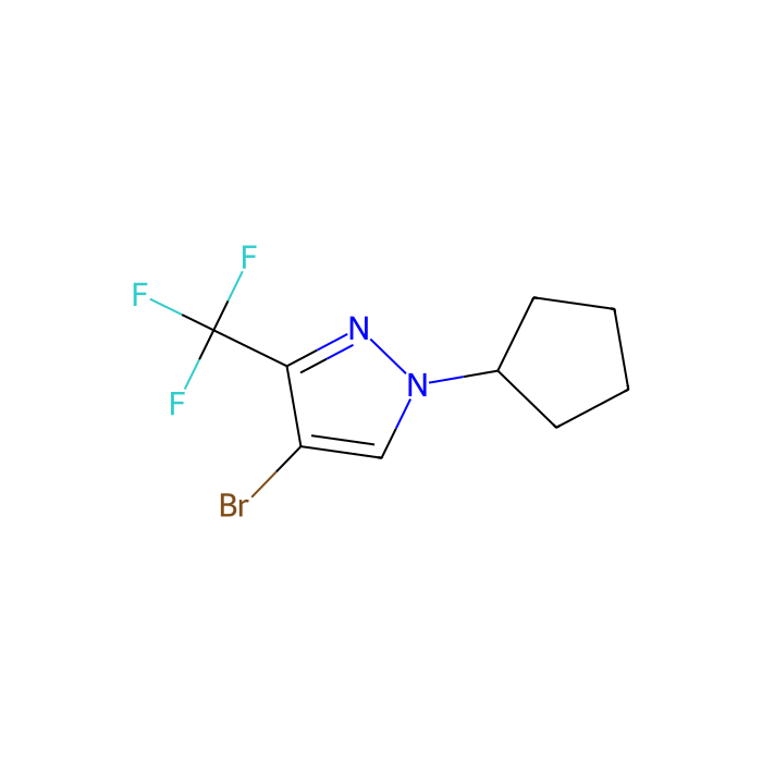 4-Bromo-1-cyclopentyl-3-(trifluoromethyl)-1H-pyrazole - ≥97% CAS No(1437794-36-9) by Aladdin Scientific