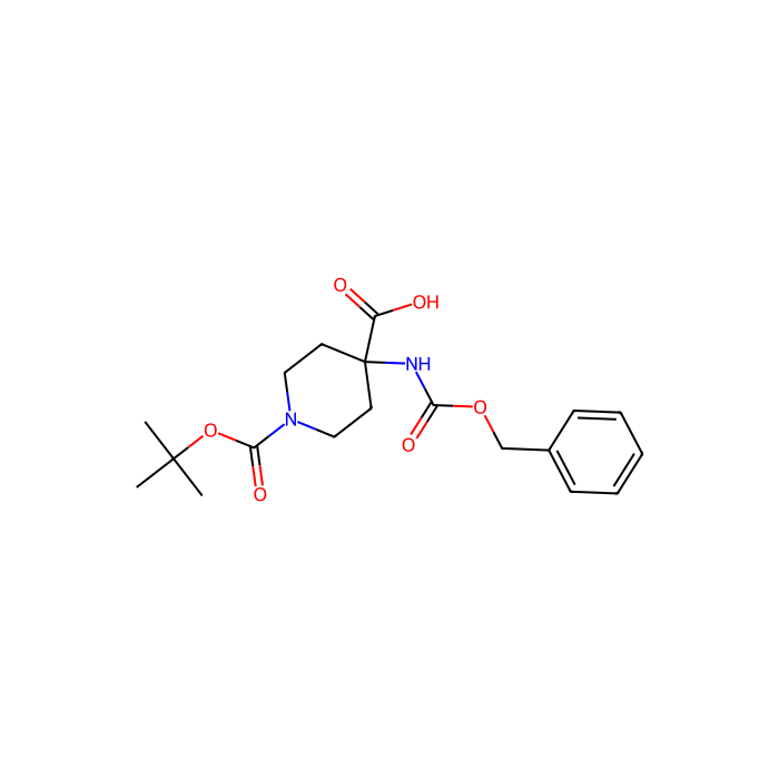 4-(((Benzyloxy)carbonyl)amino)-1-(tert-butoxycarbonyl)piperidine-4-carboxylic acid - ≥97% CAS No(288154-16-5) by Aladdin Scientific