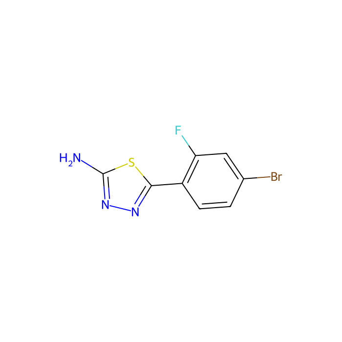 5-(4-Bromo-2-fluorophenyl)-1,3,4-thiadiazol-2-amine - ≥95% CAS No(299937-74-9) by Aladdin Scientific