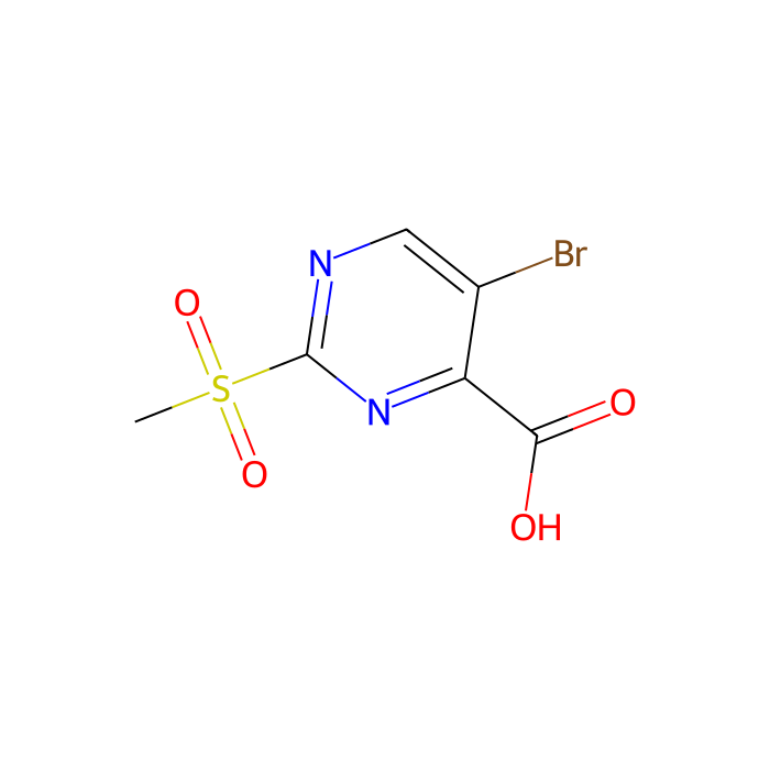 5-Bromo-2-(methylsulfonyl)pyrimidine-4-carboxylic acid - ≥95% CAS No(30321-94-9) by Aladdin Scientific