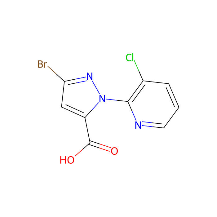 3-Bromo-1-(3-chloropyridin-2-yl)-1H-pyrazole-5-carboxylic acid - ≥96% CAS No(500011-86-9) by Aladdin Scientific