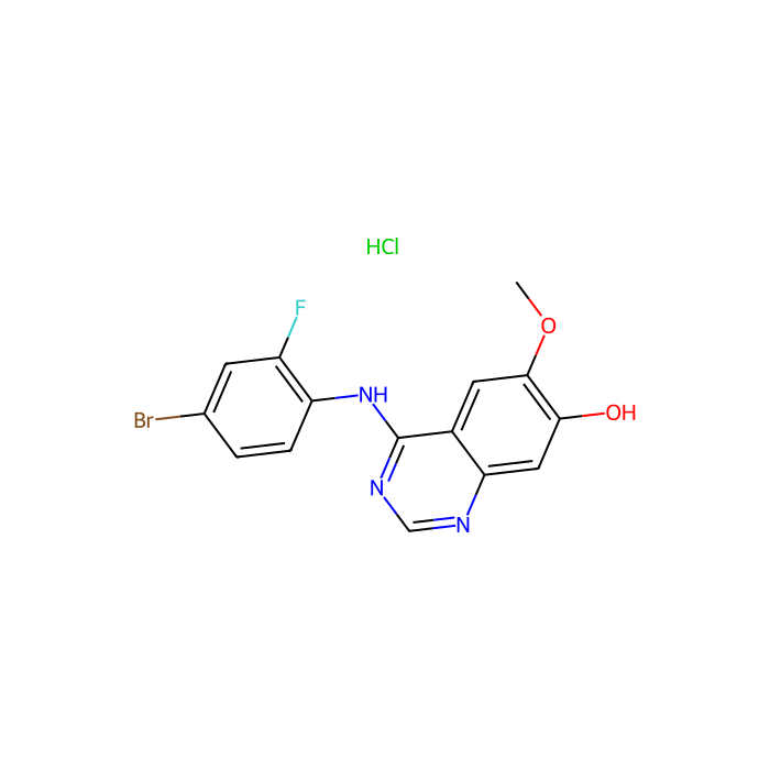 4-((4-Bromo-2-fluorophenyl)amino)-6-methoxyquinazolin-7-ol hydrochloride - ≥95% CAS No(932016-10-9) by Aladdin Scientific