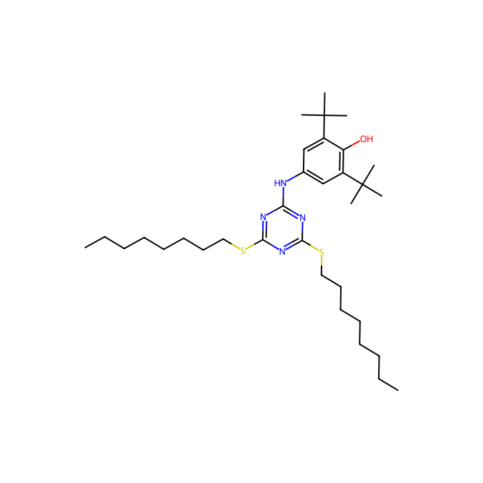 4-((4,6-Bis(octylthio)-1,3,5-triazin-2-yl)amino)-2,6-di-tert-butylphenol - ≥95% CAS No(991-84-4) by Aladdin Scientific