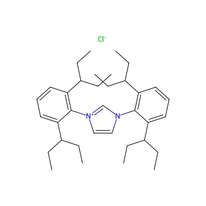 1,3-Bis[2,6-bis(1-ethylpropyl)phenyl]imidazolium chloride - ≥98% CAS No(1157867-61-2) by Aladdin Scientific