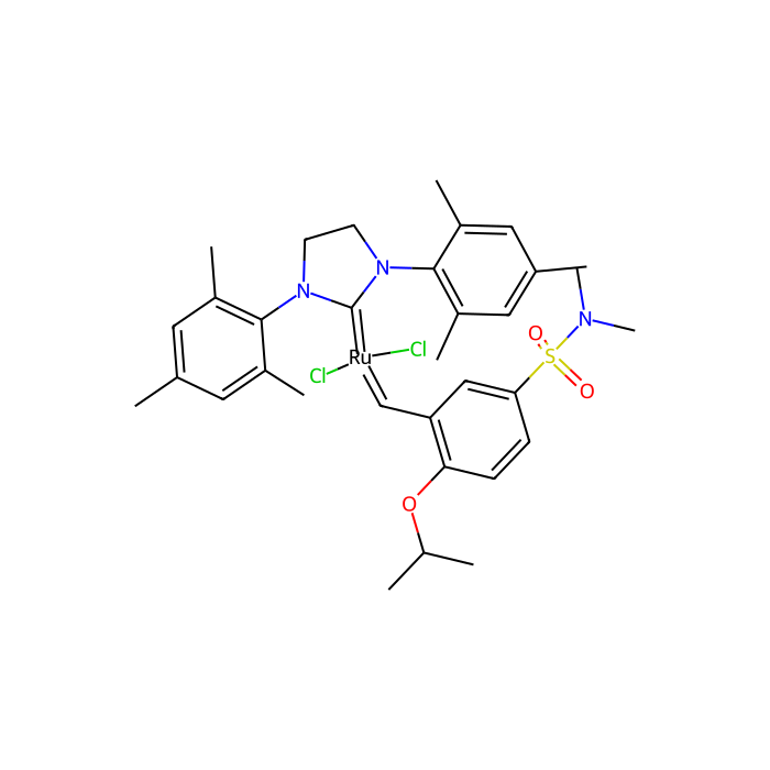 1,3-Bis(2,4,6-trimethylphenyl)-4,5-dihydroimidazol-2-ylidene[2-(i-propoxy)-5-(N,N-dimethylaminosulfonyl)phenyl]methyleneruthenium (II) dichloride, Zhan Catalyst-1B - ≥96% CAS No(918870-76-5) by Aladdin Scientific
