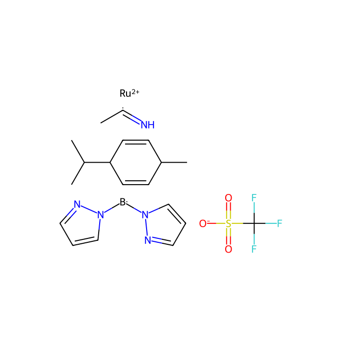 [Bis(pyrazol-1-yl)(acetimino)hydridoborato](p-cymene)ruthenium(II) trifluoromethanesulfonate - ≥95% CAS No(1607436-49-6) by Aladdin Scientific