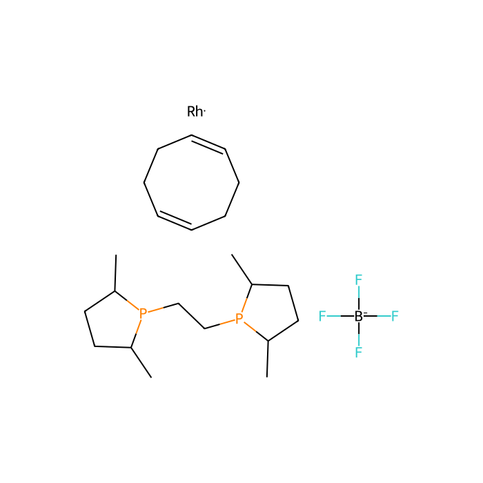 (-)-1,2-Bis((2S,5S)-2,5-dimethylphospholano)ethane(1,5-cyclooctadiene)rhodium(I) tetrafluoroborate - ≥98%, (S,S)-Me-BPE-Rh CAS No(213343-65-8) by Aladdin Scientific
