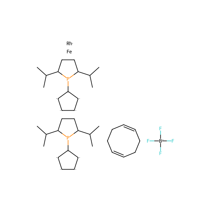 1,1-Bis((2R,5R)-2,5-di-i-propylphospholano)ferrocene(cyclooctadiene)rhodium(I) tetrafluoroborate - ≥95% CAS No(849773-96-2) by Aladdin Scientific