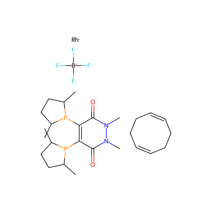 (-)-4,5-Bis[(2R,5R)-2,5-dimethylphospholanyl](1,2-dimethyl-1,2-dihydropyridazine-3,6-dione)(1,5-cyclooctadiene)rhodium(I) tetrafluoroborate - ≥95% CAS No(908128-78-9) by Aladdin Scientific