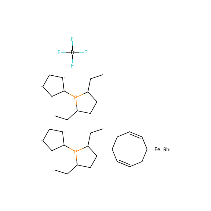 1,1-Bis((2R,5R)-2,5-diethylphospholano)ferrocene(cyclooctadiene)rhodium(I) tetrafluoroborate - ≥95% CAS No(162412-90-0) by Aladdin Scientific