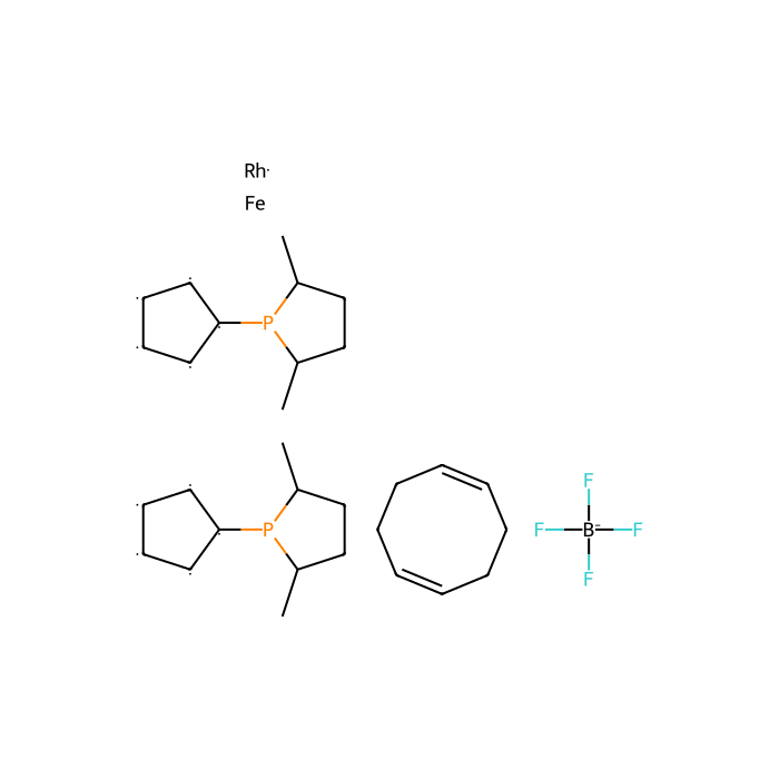 1,1-Bis((2R,5R)-2,5-dimethylphospholano)ferrocene(cyclooctadiene)rhodium(I) tetrafluoroborate - ≥95% CAS No(854275-87-9) by Aladdin Scientific