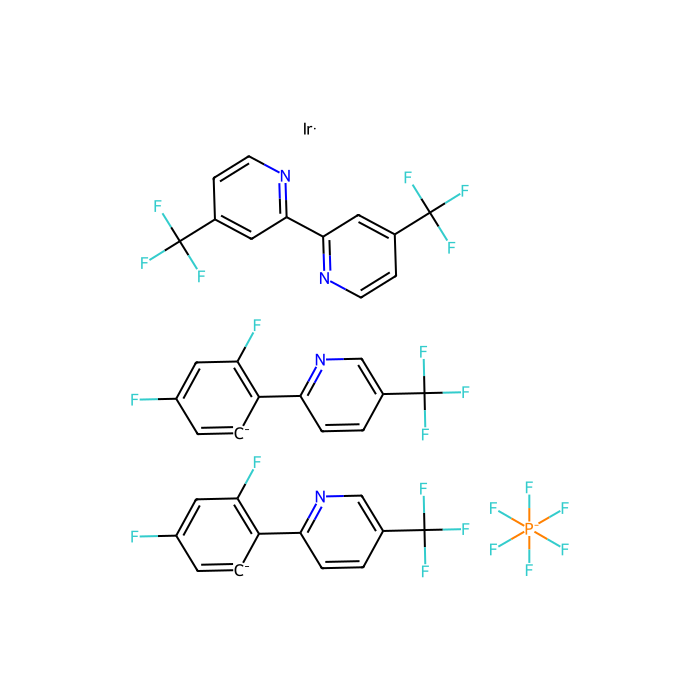 4,4'-Bis(trifluoromethyl)-2,2'-bipyridinebis[3,5-difluoro-2-[5-trifluoromethyl-2-pyridinyl)phenyl] iridium(III) hexafluorophosphate - ≥98% CAS No(2030437-90-0) by Aladdin Scientific