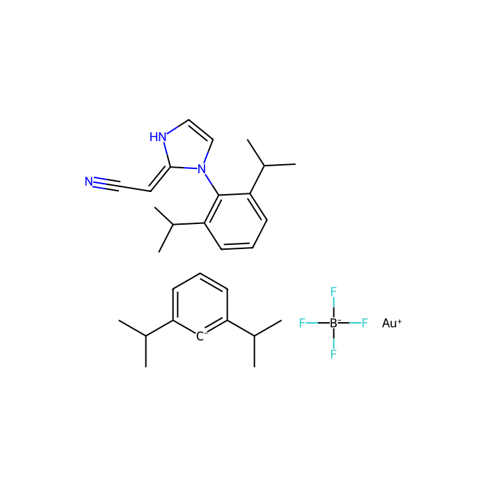 1,3-Bis(2,6-di-i-propylphenyl)imidazol-2-ylidene(acetonitrile)gold(I) tetrafluoroborate - ≥95% CAS No(896733-61-2) by Aladdin Scientific