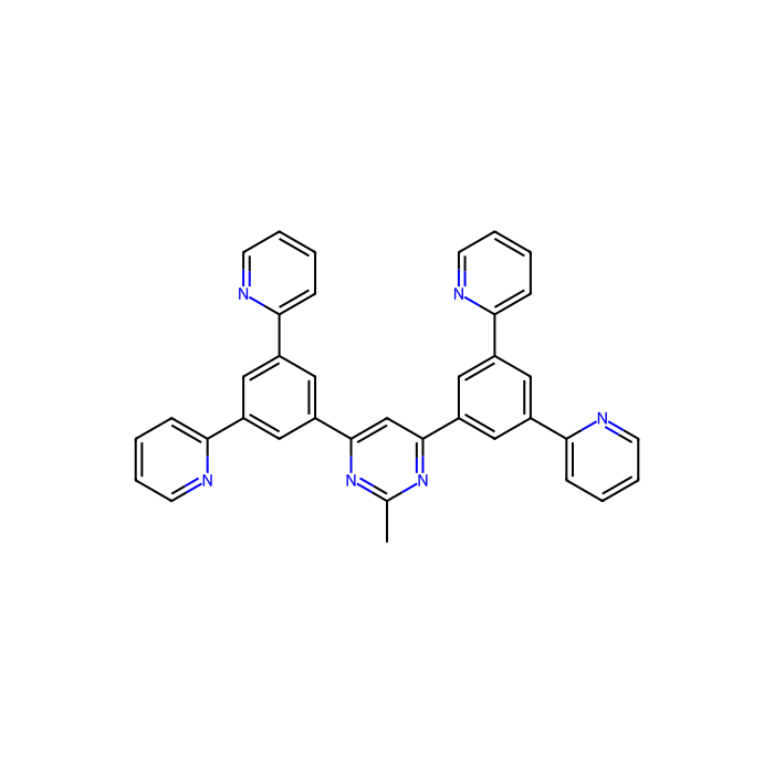 4,6-Bis(3,5-di(pyridin-2-yl)phenyl)-2-methylpyrimidine - sublimed grade, ≥99% CAS No(1266181-51-4) by Aladdin Scientific