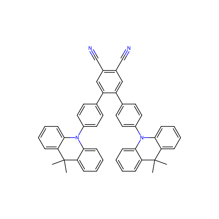 4,5-Bis[4-(9,9-dimethyl-9,10-dihydroacridine)phenyl]phthalonitrile - sublimed grade, ≥98% CAS No(1784766-38-6) by Aladdin Scientific