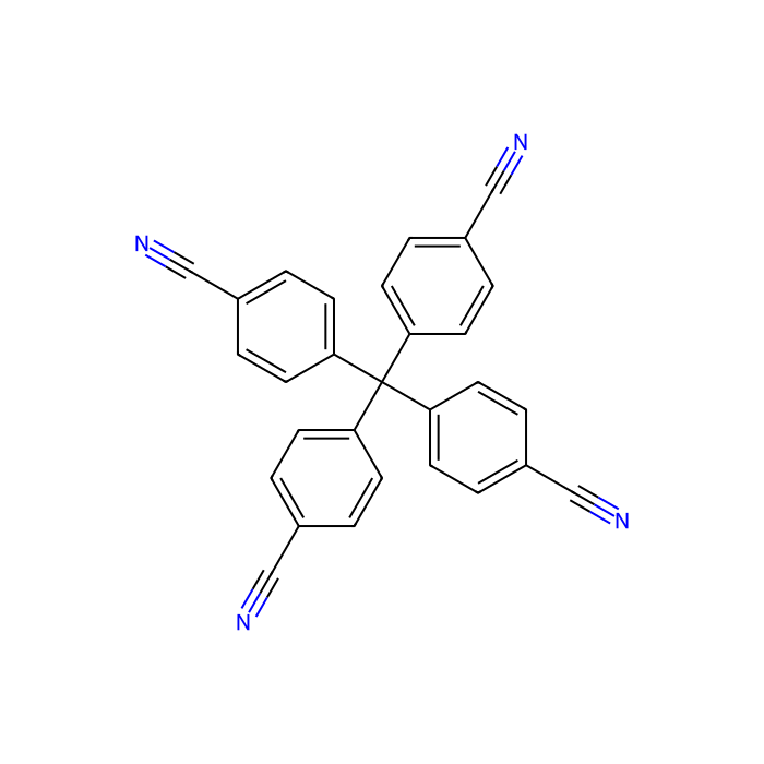 Tetrakis(4-cyanophenyl)methane - ≥97% CAS No(121706-21-6) by Aladdin Scientific