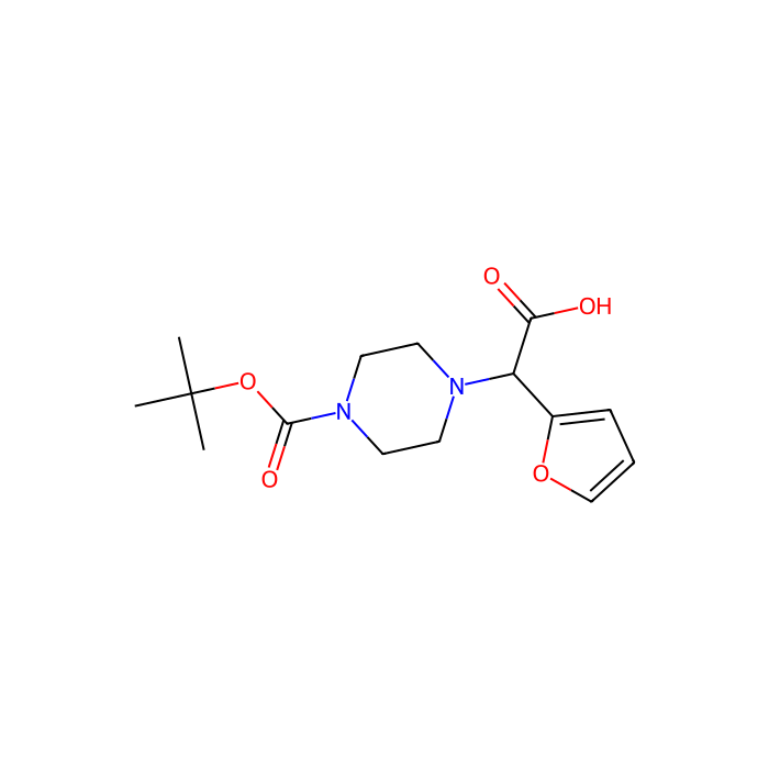 2-(4-(tert-Butoxycarbonyl)piperazin-1-yl)-2-(furan-2-yl)acetic acid - ≥95% CAS No(870719-85-0) by Aladdin Scientific