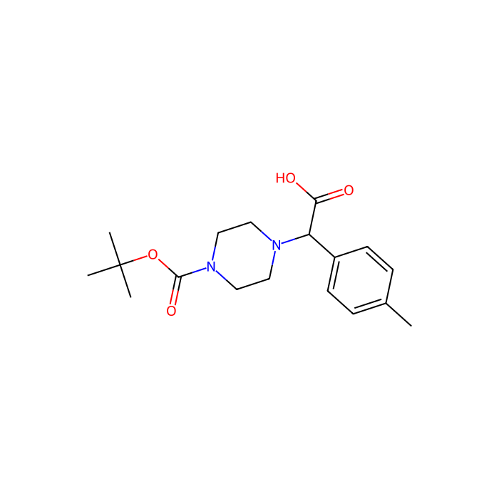2-(4-Boc-piperazinyl)-2-(4-methylphenyl)acetic acid - ≥98% CAS No(885274-11-3) by Aladdin Scientific
