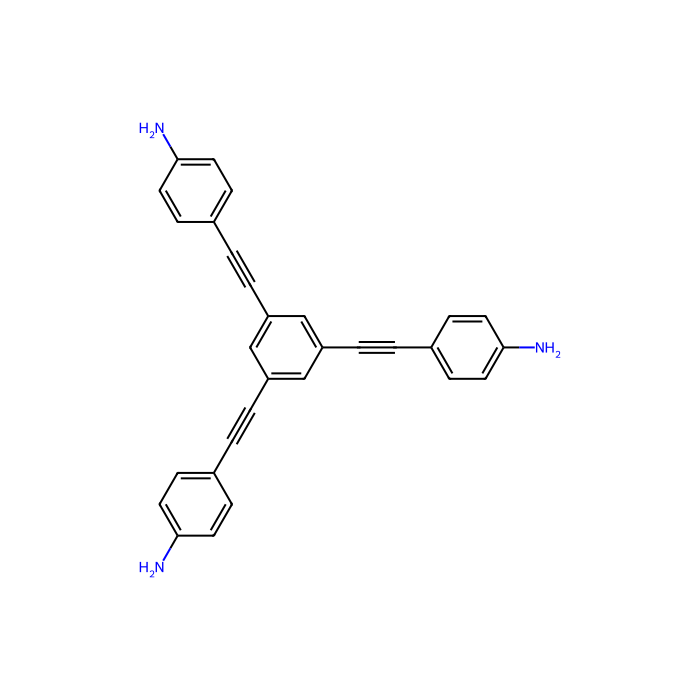 4,4',4''-(Benzene-1,3,5-triyltris(ethyne-2,1-diyl))trianiline - ≥98% CAS No(326002-91-9) by Aladdin Scientific