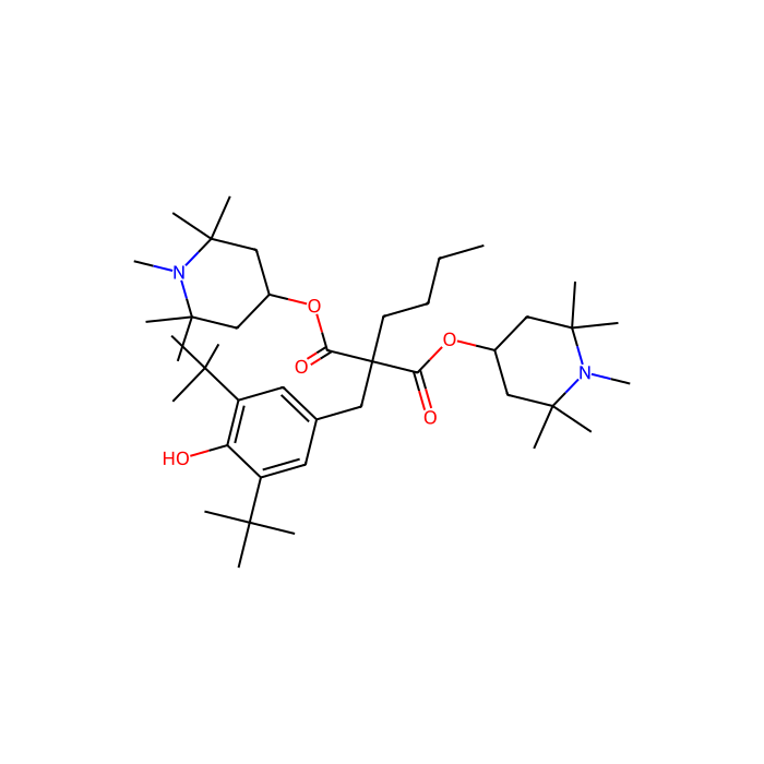 Bis(1,2,2,6,6-pentamethyl-4-piperidyl) [[3,5-bis(1,1-dimethylethyl)-4-hydroxyphenyl]methyl]butylmalonate - ≥98% CAS No(63843-89-0) by Aladdin Scientific