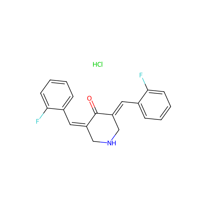 3,5-Bis(2-fluorobenzylidene)piperidin-4-one - Moligand™, ≥98% CAS No(342808-40-6) by Aladdin Scientific