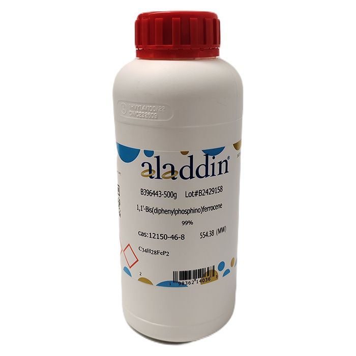 1,1'-Bis(diphenylphosphino)ferrocene（DPPF） - ≥99% CAS No(12150-46-8) by Aladdin Scientific